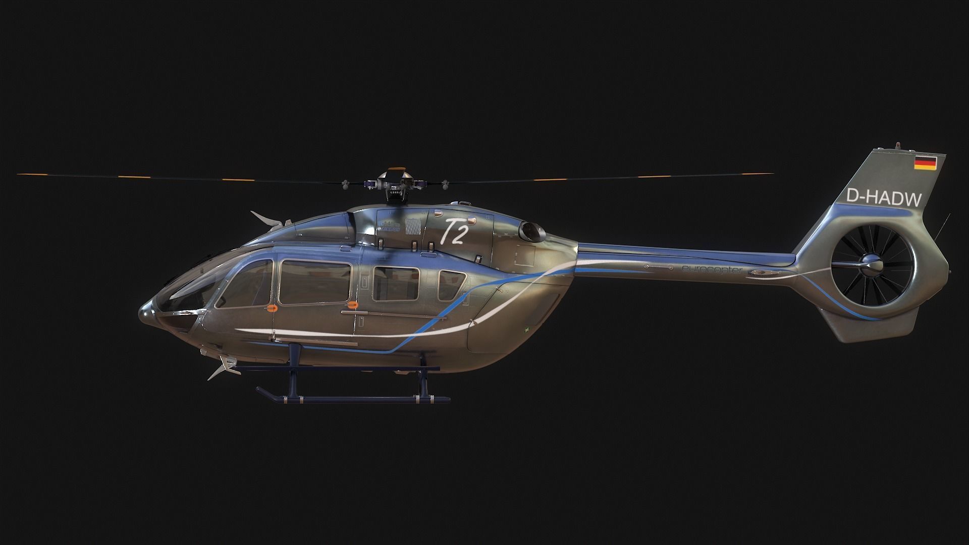 Airbus EC145 3D model rigged | CGTrader