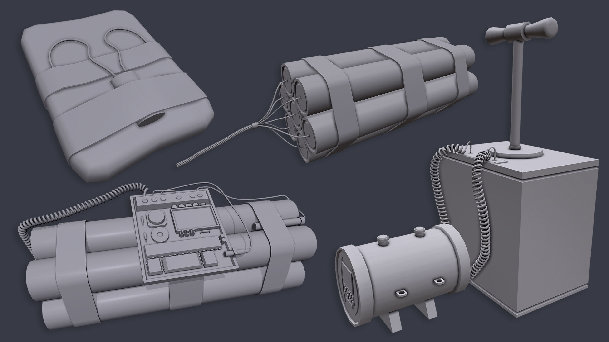 Bomb Base Mesh 3D model | CGTrader
