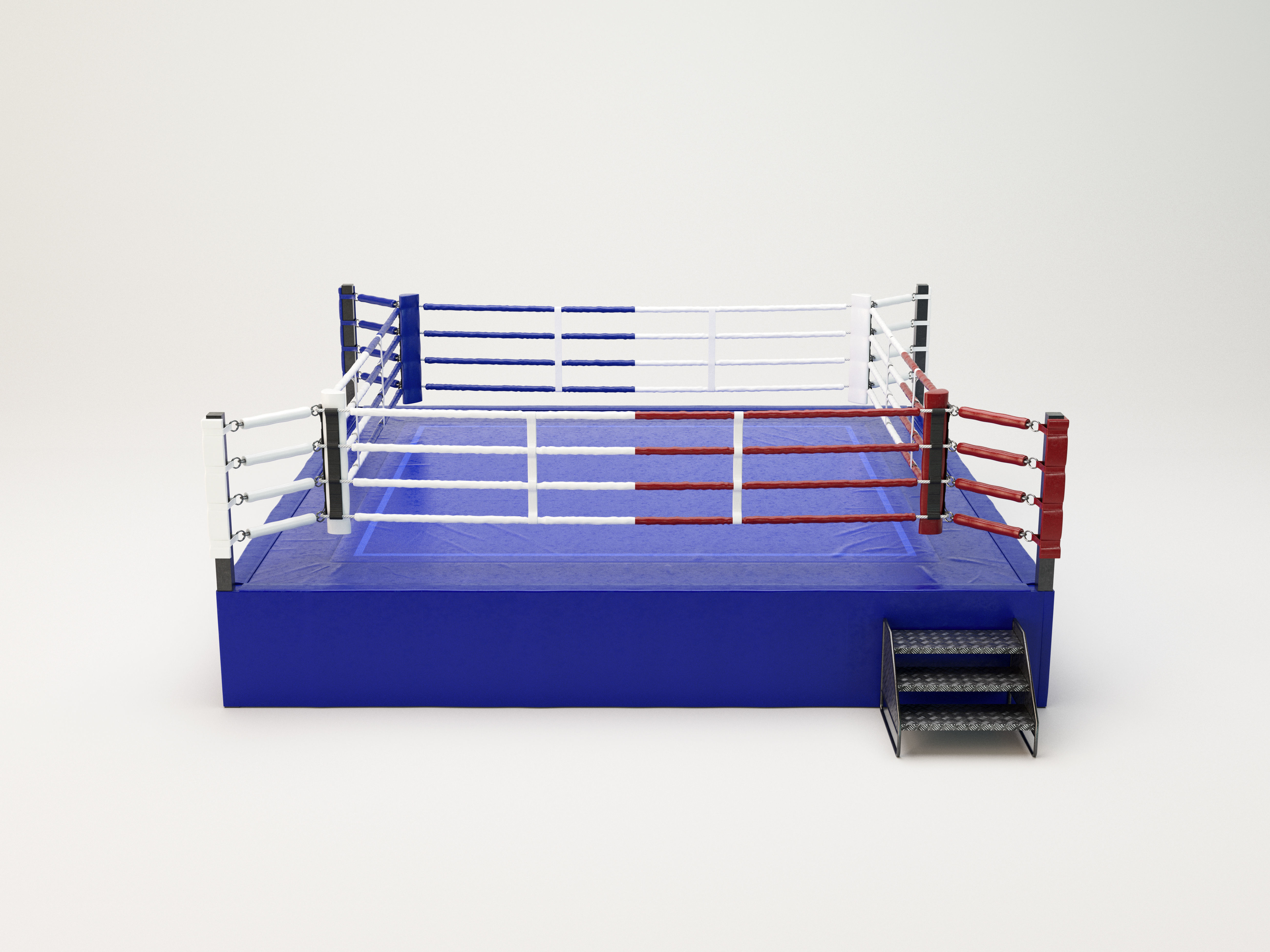 Boxing Ring REGULATION SIZE 3D model CGTrader