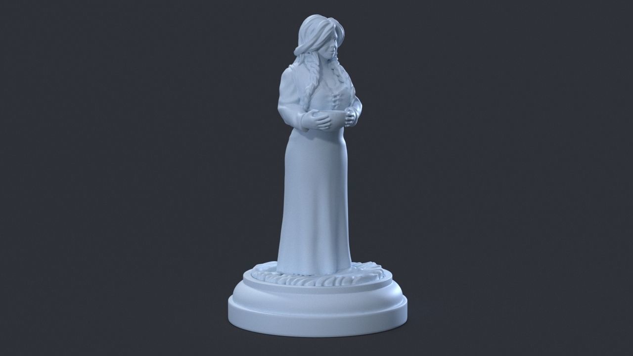 Innkeepers daughter DnD 3D model 3D printable | CGTrader