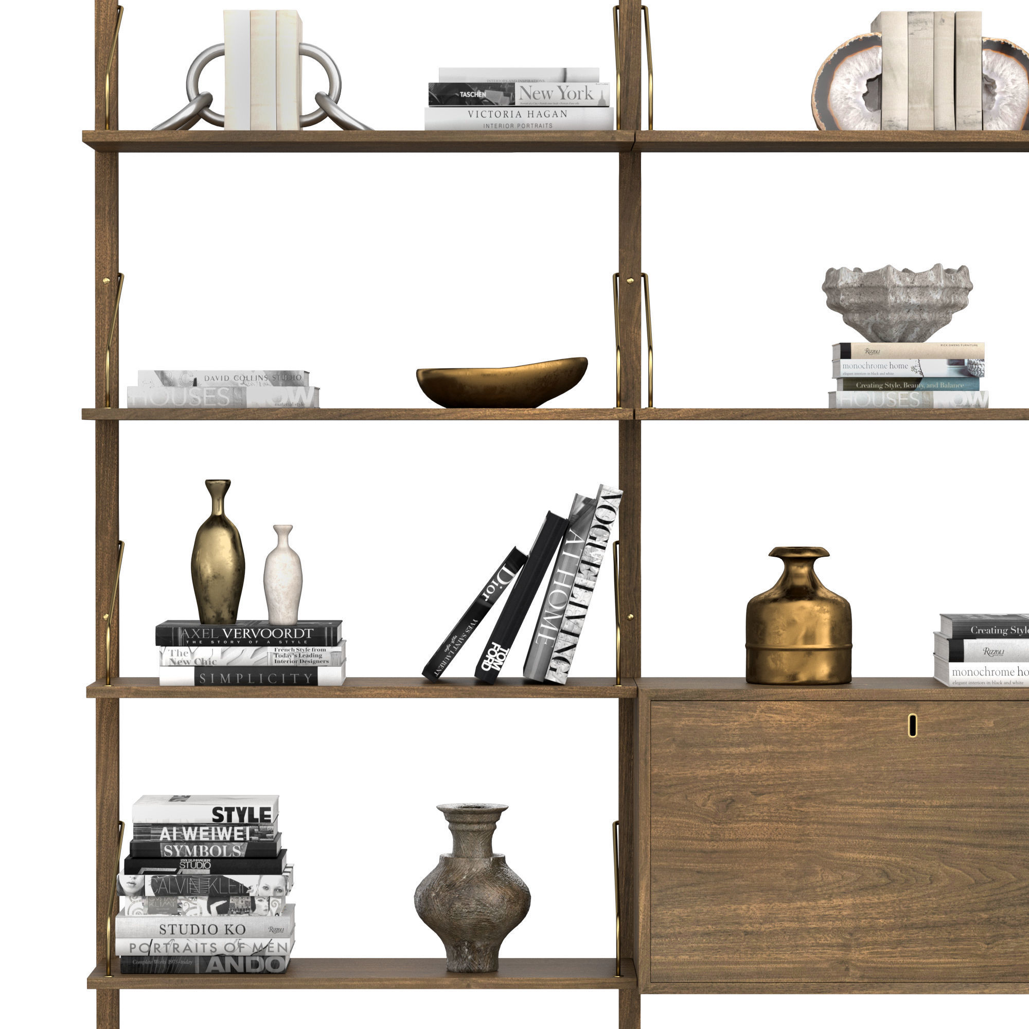 Royal System Shelving Plus 3D model CGTrader