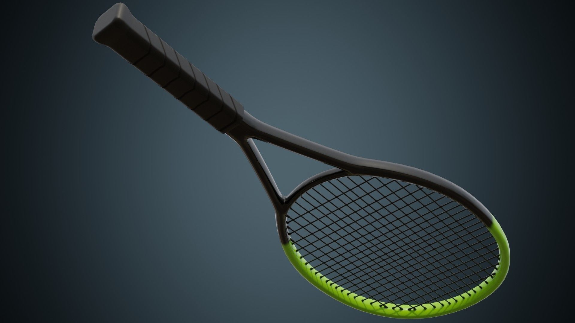 3D model Tennis Racquet 1A VR / AR / low-poly | CGTrader