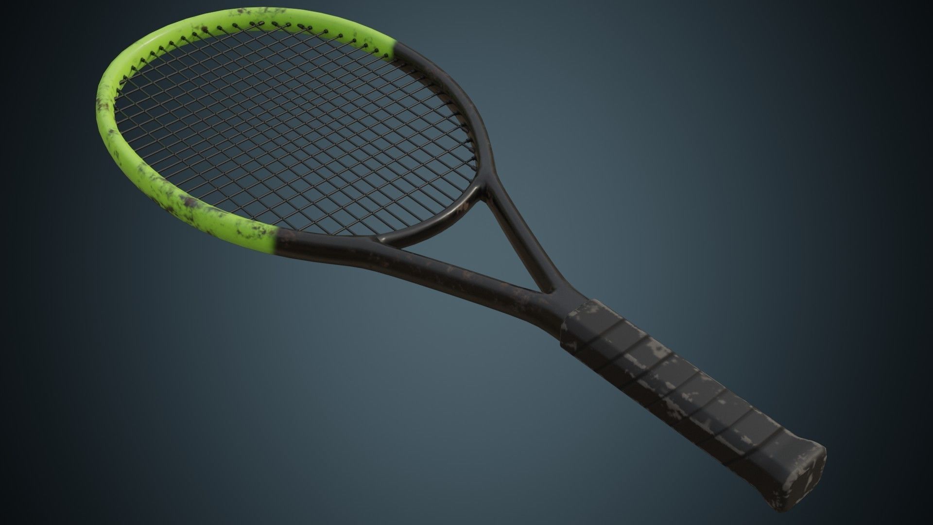 3D model Tennis Racquet 1B VR / AR / lowpoly CGTrader