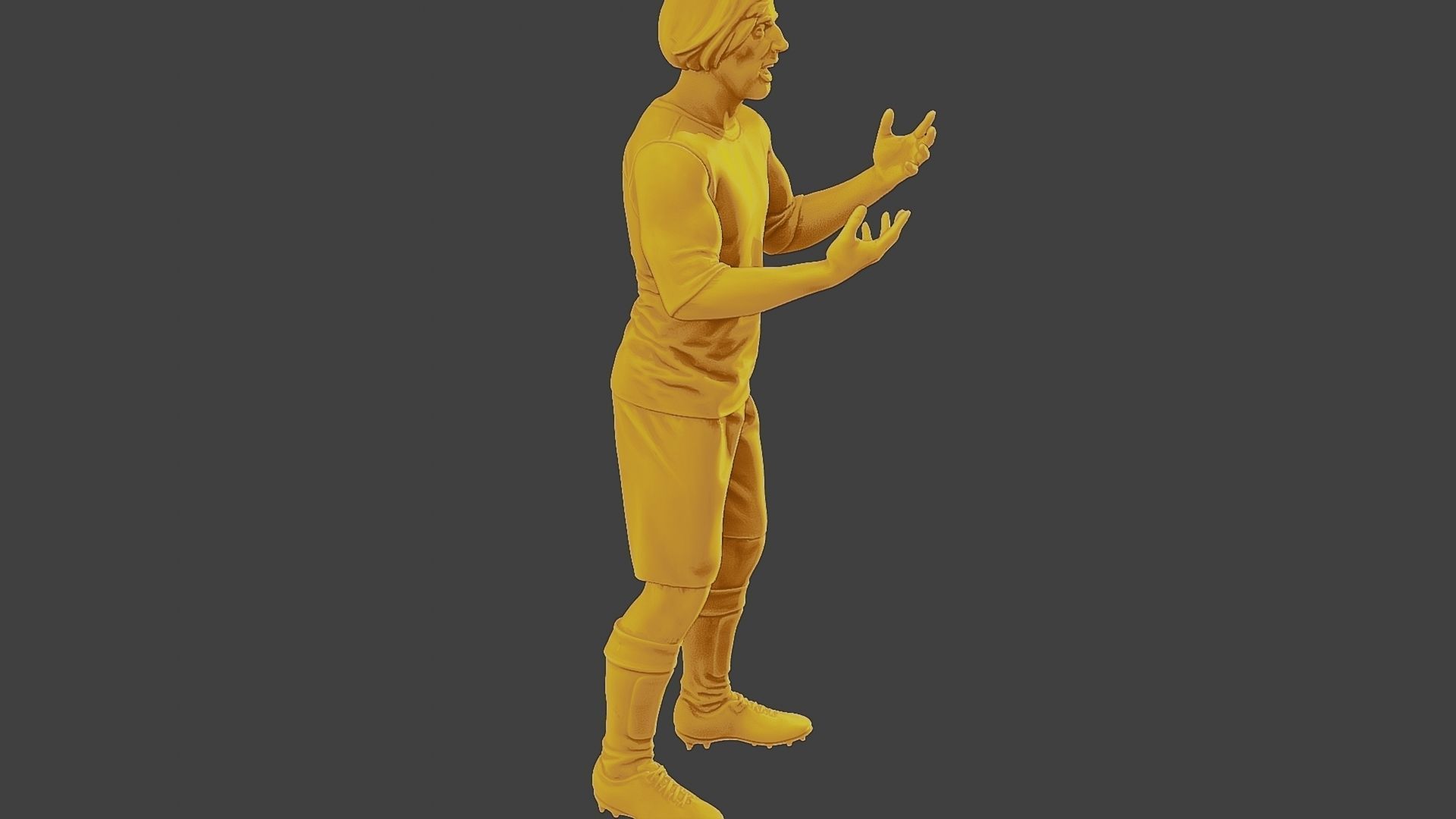 Soccer Player SP 027 3D model 3D printable | CGTrader