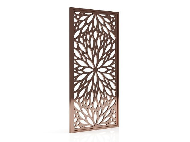 Decorative Pattern CNC Wall Partition 3d Panel 001 free 3D model | CGTrader