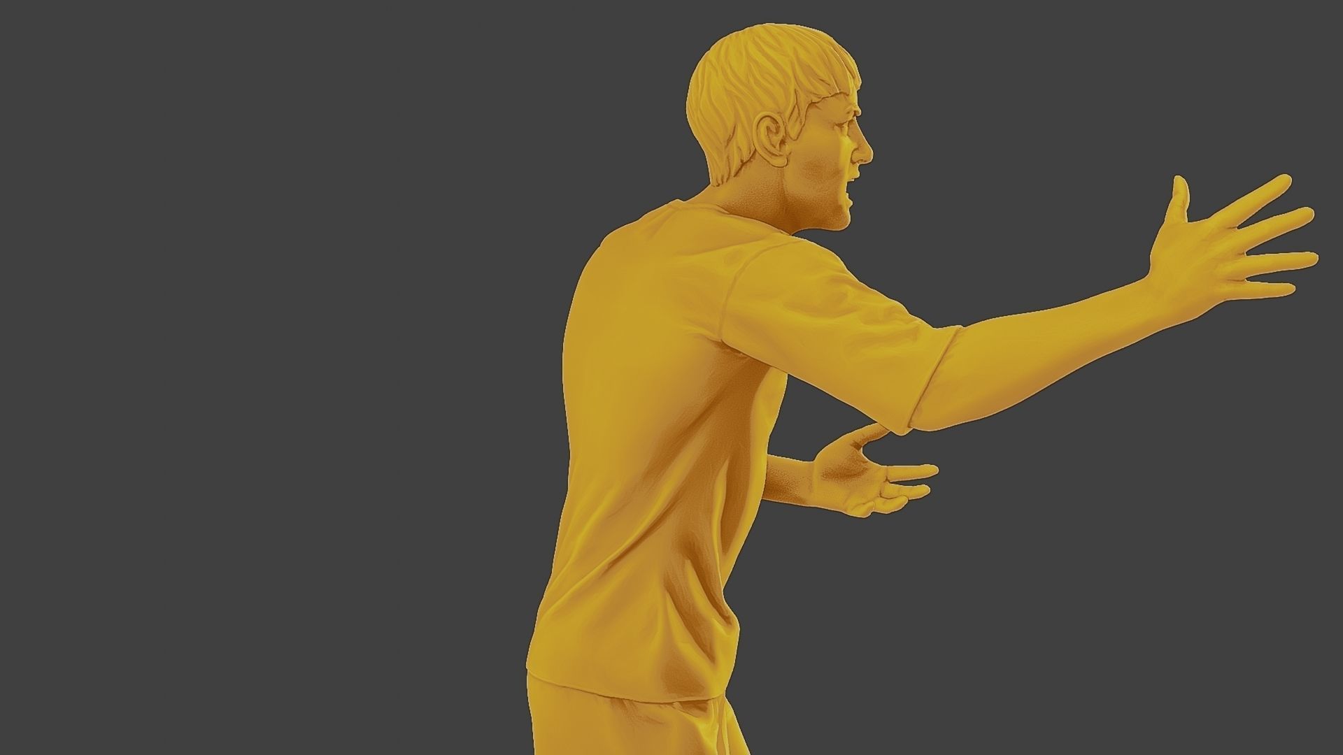Soccer Player SP 043 3D model 3D printable | CGTrader
