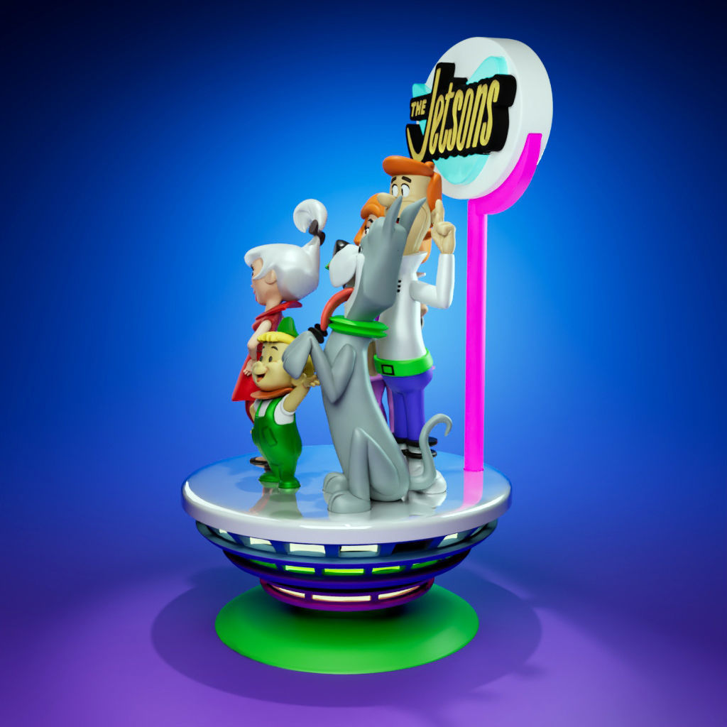 Jetsons Shape The Jetsons group of cartoon characters 3D model 3D printable | CGTrader