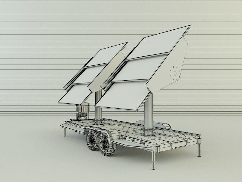 Solar panel carrier 3D model CGTrader