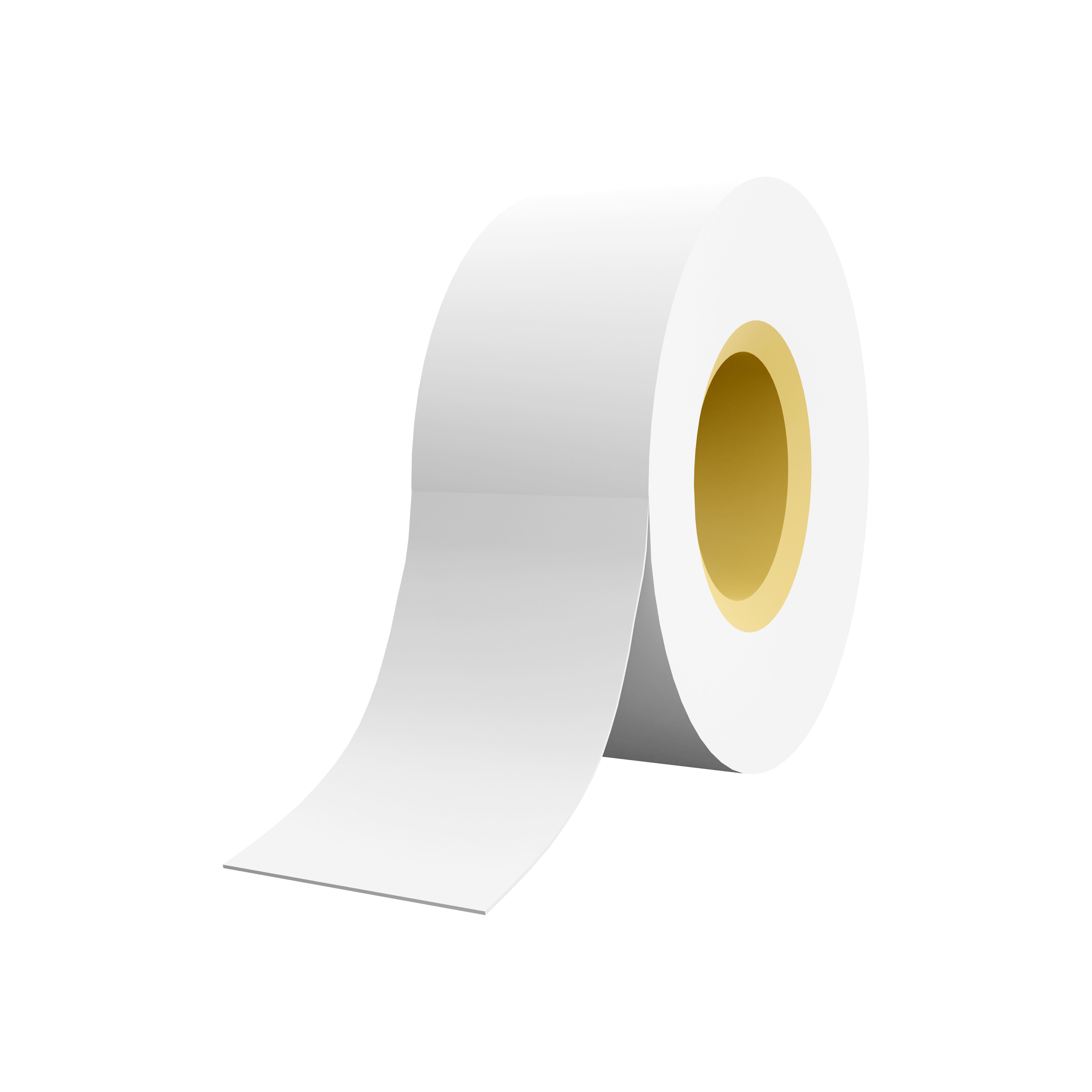White tape scotch tape cartoon icon 3D model CGTrader