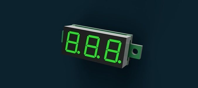 3 Digit LED Display 3D model | CGTrader