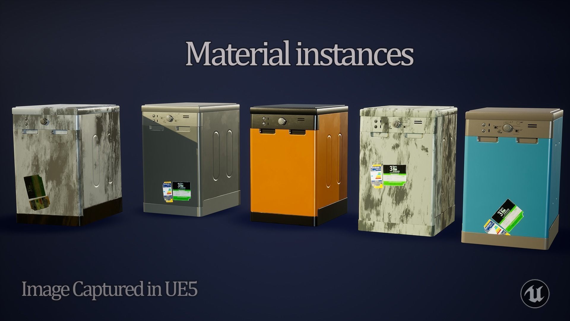 3D model Dishwasher game ready PBR VR / AR / lowpoly CGTrader