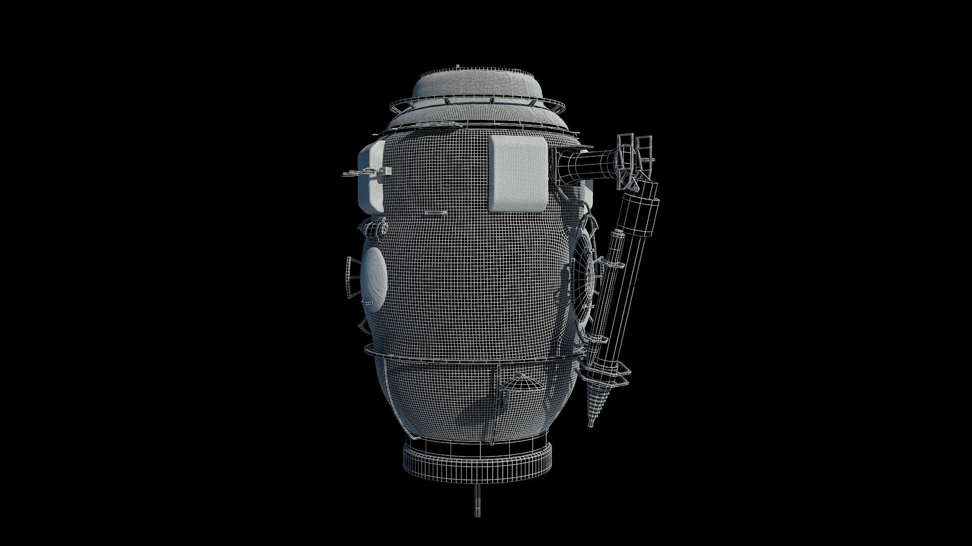 High quality 3D model Poisk ISS module 3D model | CGTrader