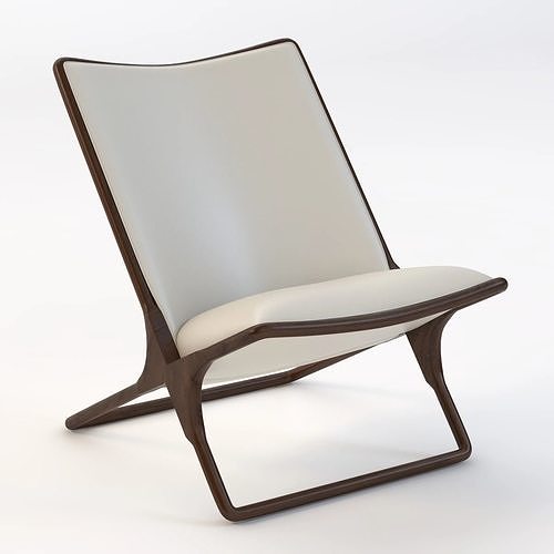 Ward Scissor Lounge Chair 3D model CGTrader