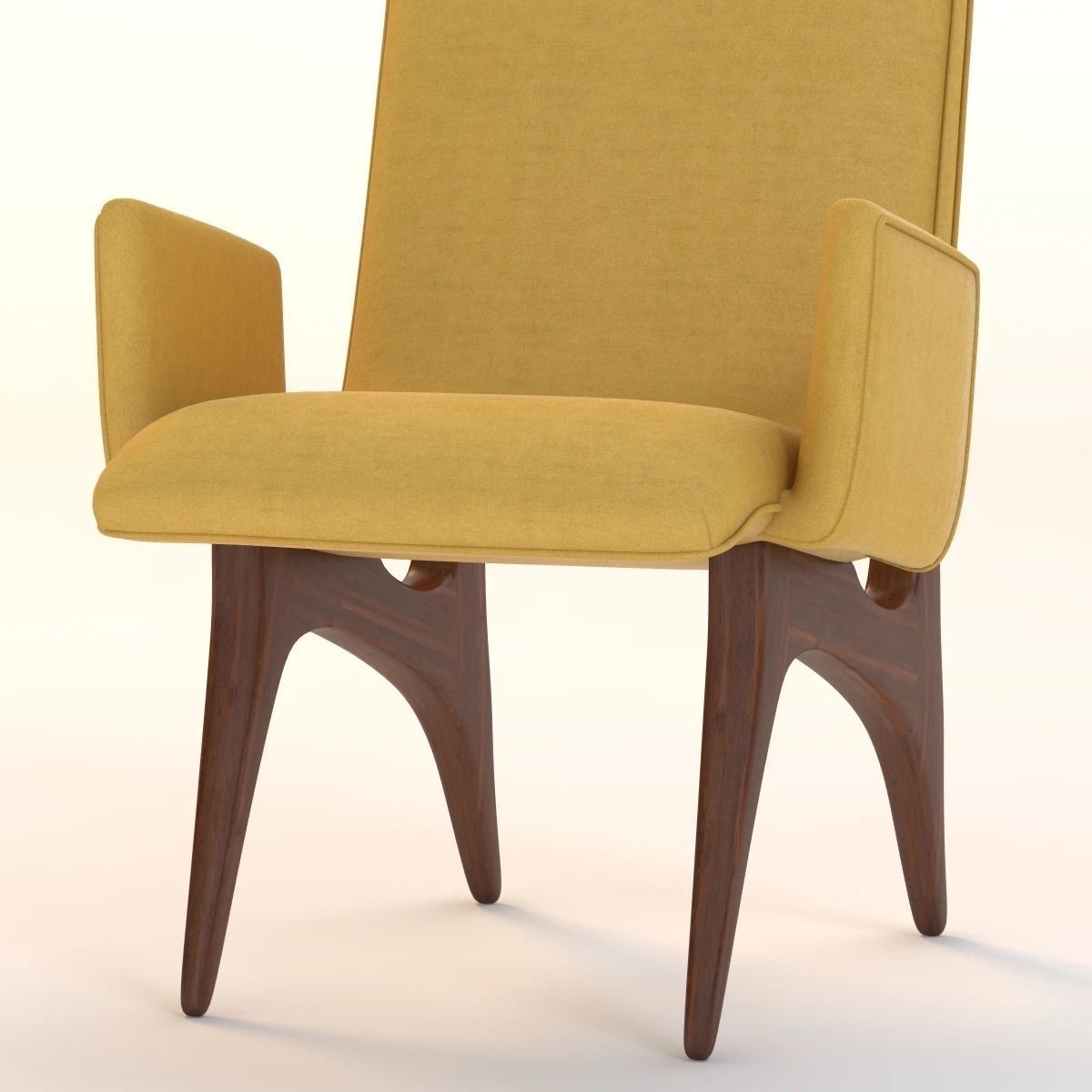 Vladimir Kagan Armchair 3D model CGTrader