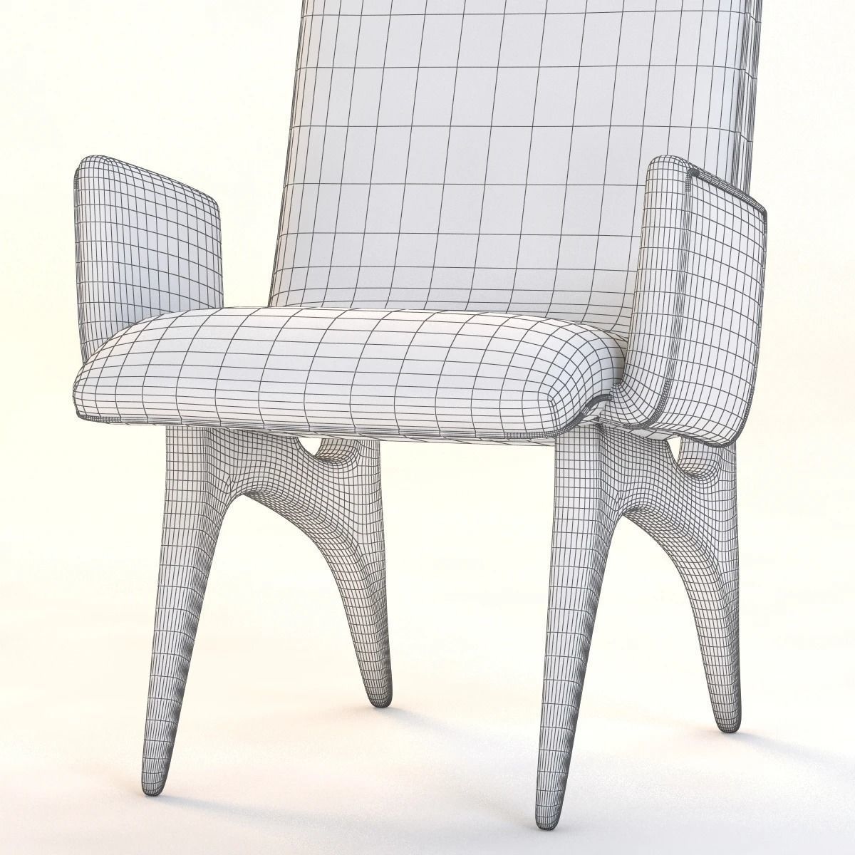 Vladimir Kagan Armchair 3D model CGTrader