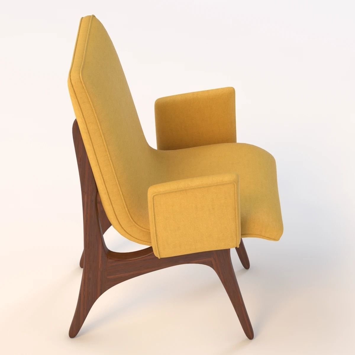 Vladimir Kagan Armchair 3D model CGTrader
