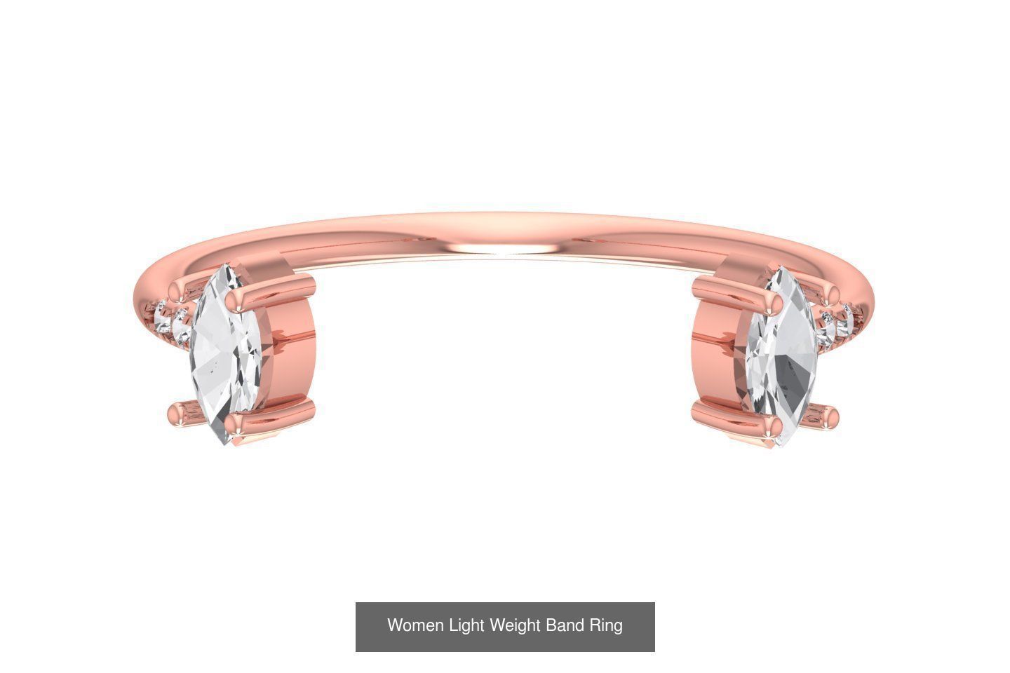 45 Women Light Weight Band Rings Collection CGTrader