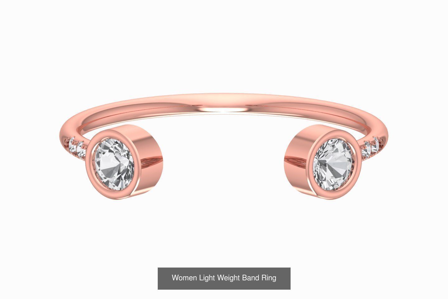 45 Women Light Weight Band Rings Collection CGTrader