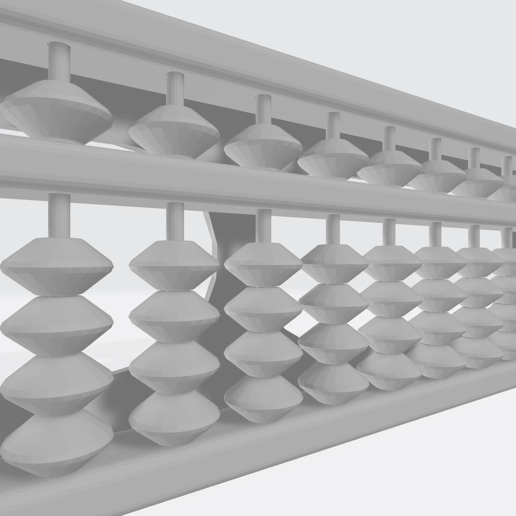 13 Rods Abacus Soroban 3D model 3D printable | CGTrader