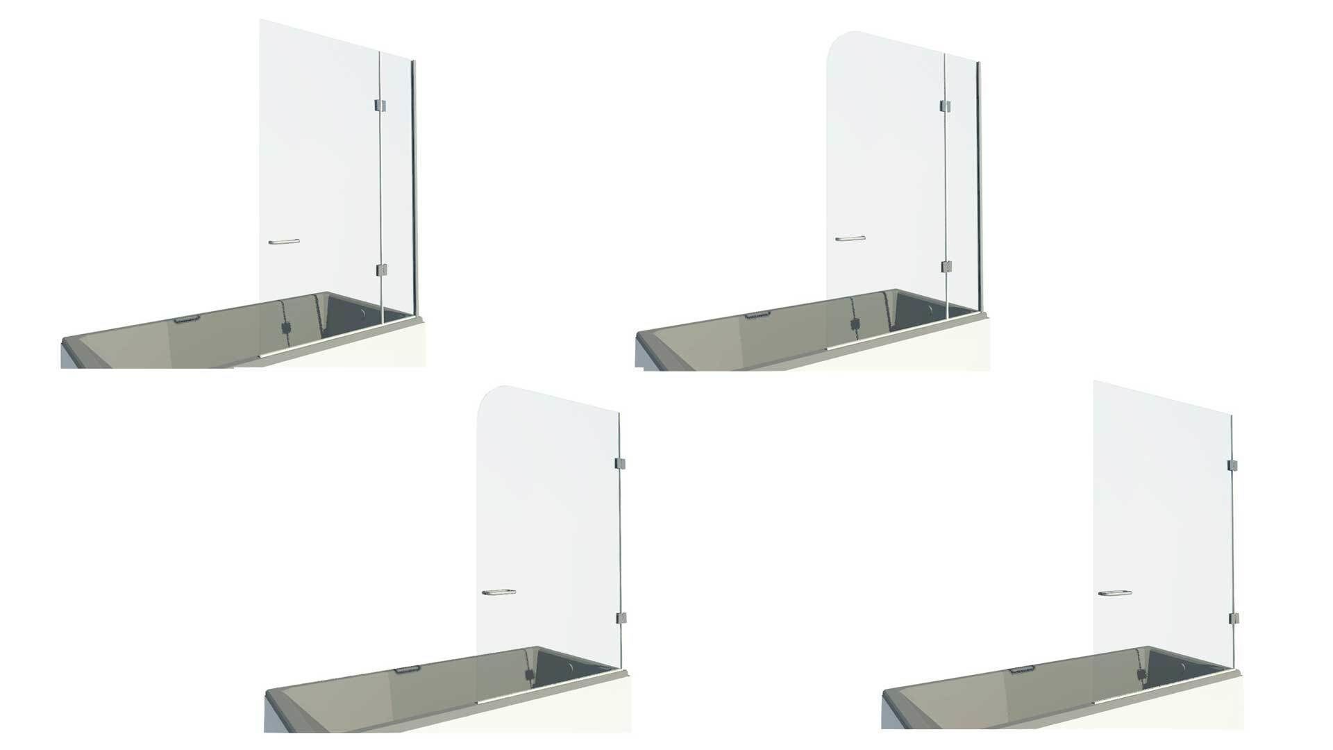 Scudo 830 X 1400mm L Shape Bath Screen | Bathroom Supplies Online - View #10