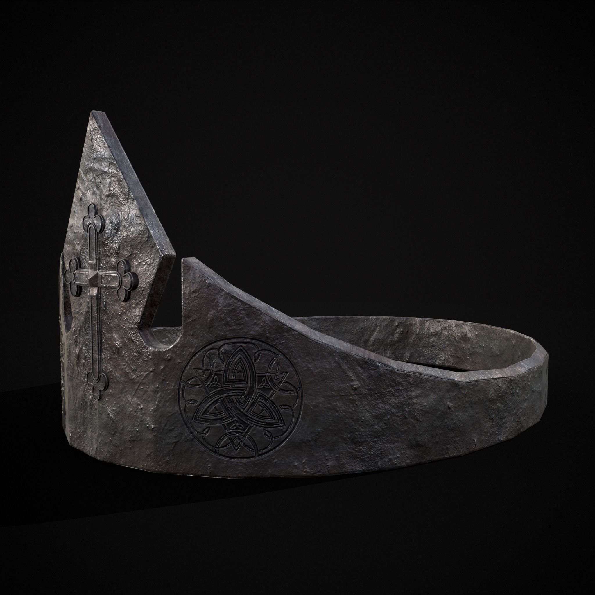 3D model Medieval Iron Cross Crown VR / AR / low-poly | CGTrader