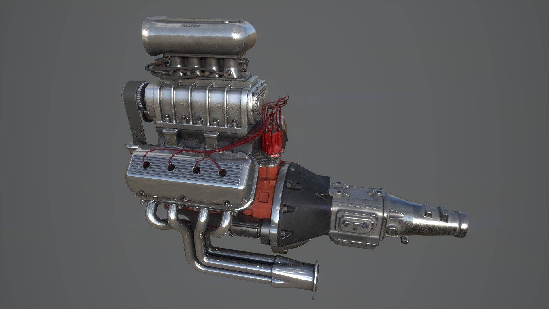 3D model Hemi gasser V8 engine VR / AR / low-poly | CGTrader