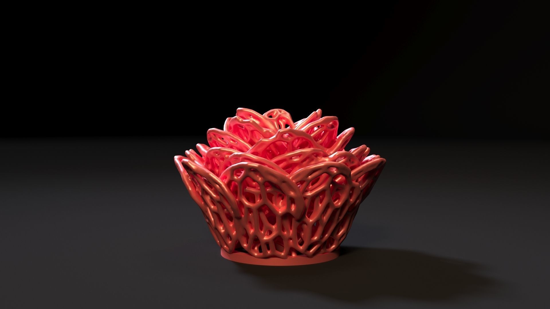 Rose voronoi 3D model 3D printable | CGTrader