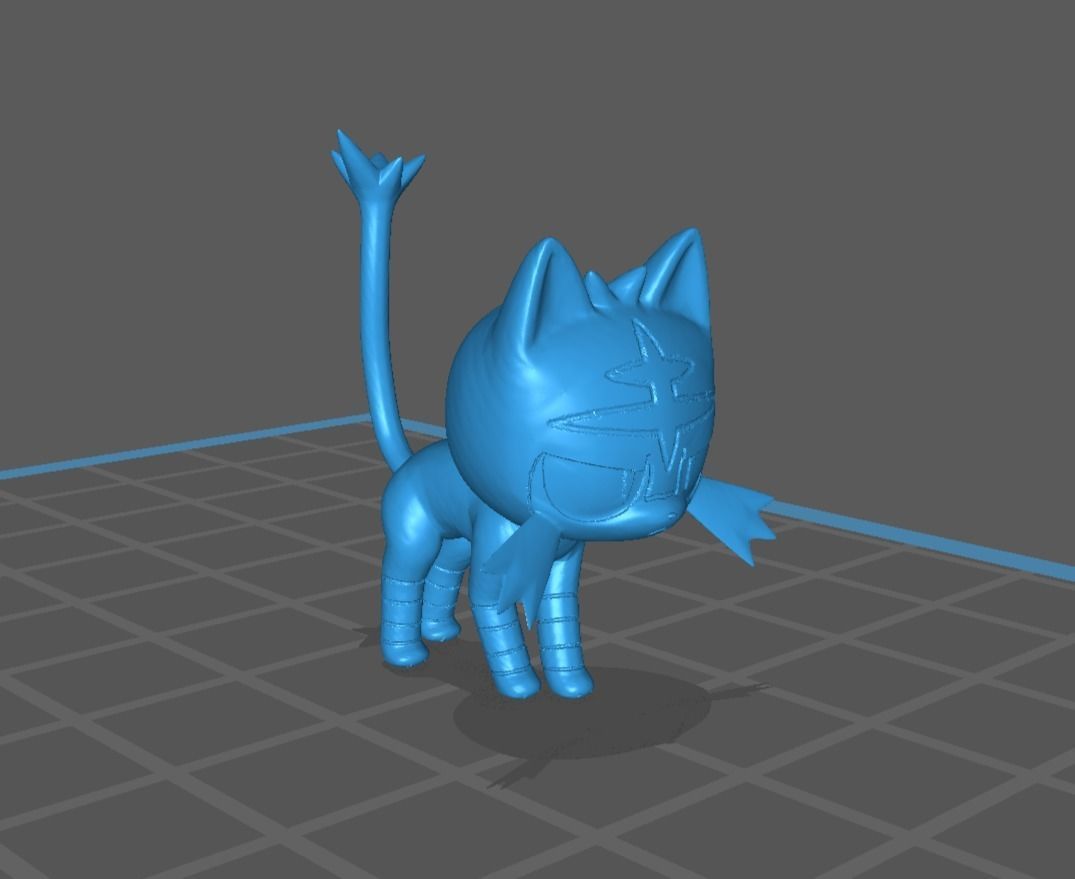 Litten pokemon 3D print model 3D model 3D printable | CGTrader
