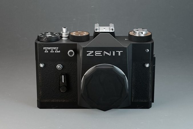 Zenit TTL Analog SLR Camera - Black 3D model | CGTrader