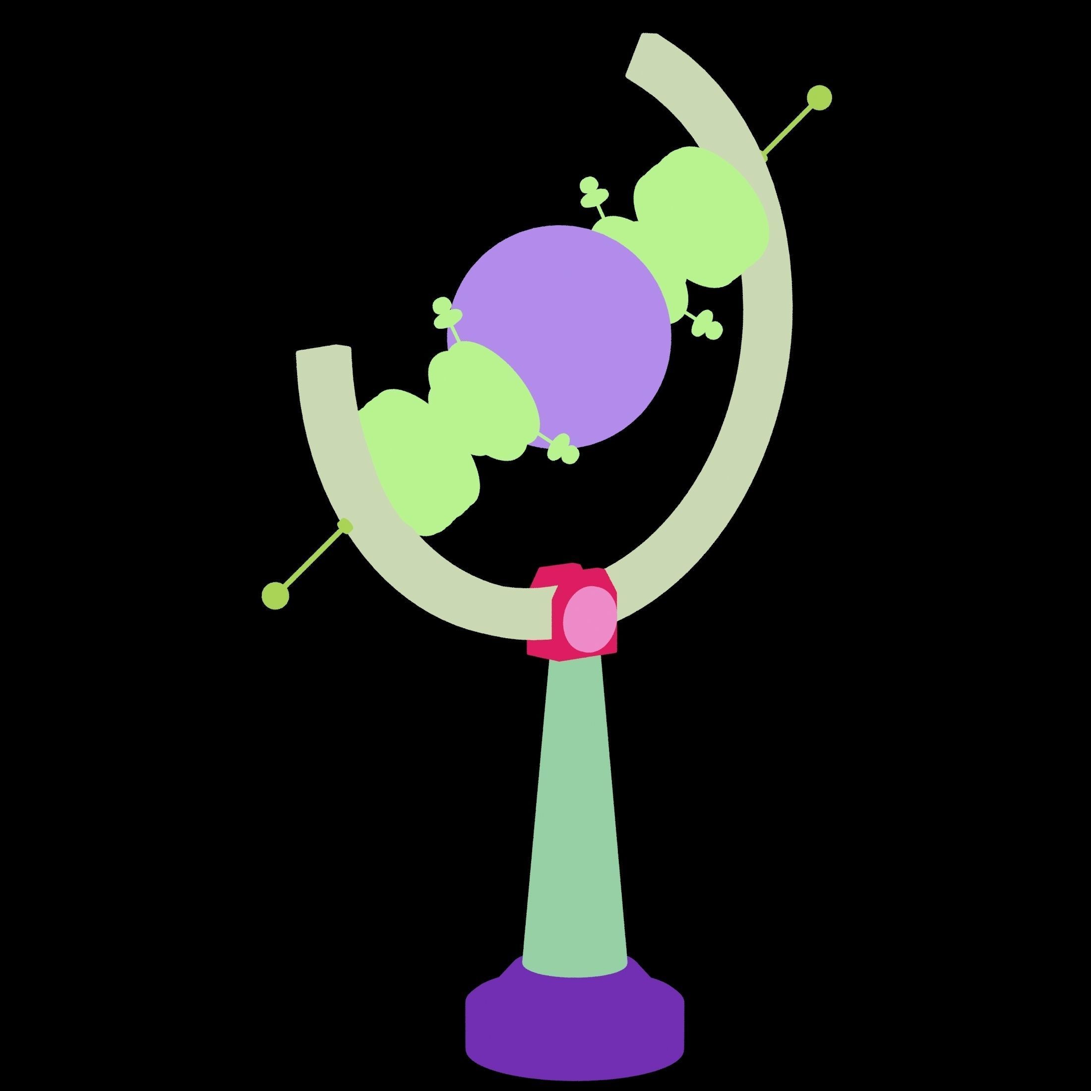 3D model Arc Light Steampunk Lamp VR / AR / lowpoly CGTrader