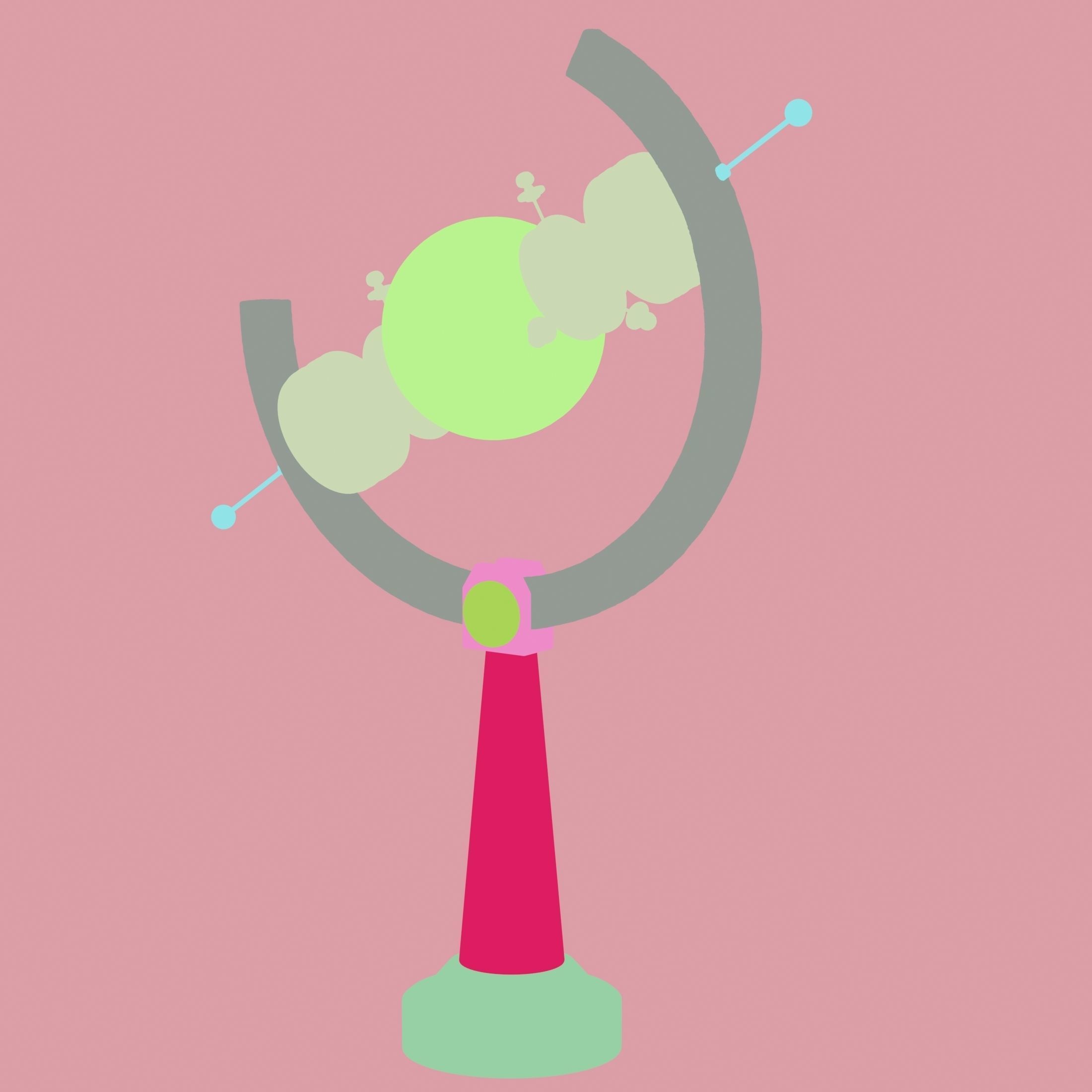 3D model Arc Light Steampunk Lamp VR / AR / lowpoly CGTrader