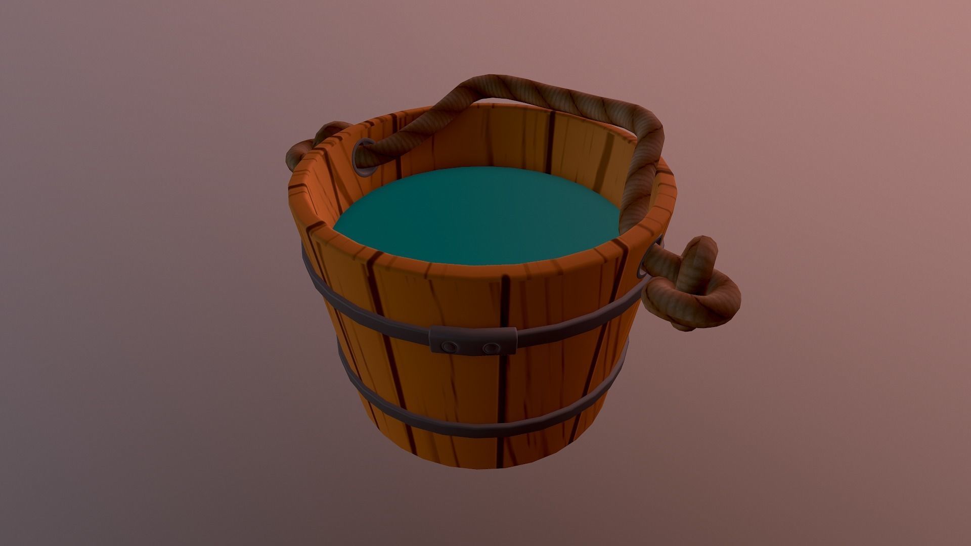 Cartoon Wooden Bucket free VR / AR / low-poly 3D model | CGTrader