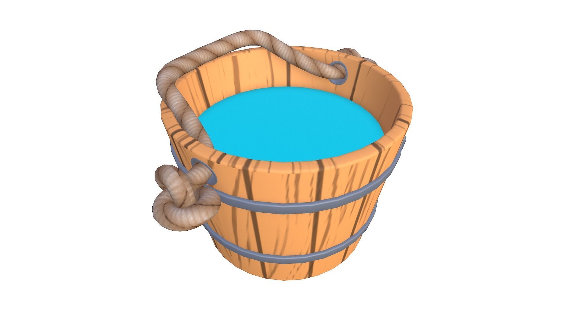 Cartoon Wooden Bucket free VR / AR / low-poly 3D model | CGTrader
