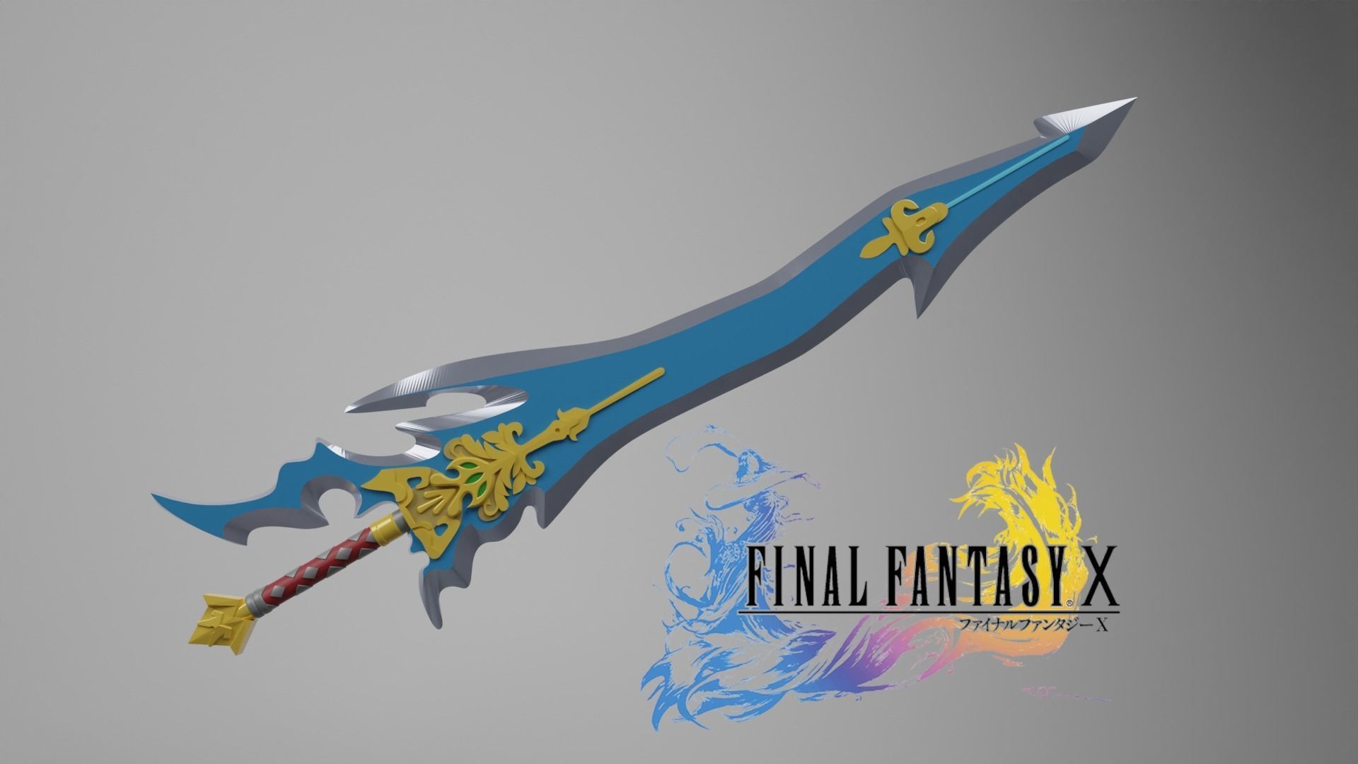 FINAL FANTASY X Tidus Celestial Weapon Caladbolg 3D Model 3D