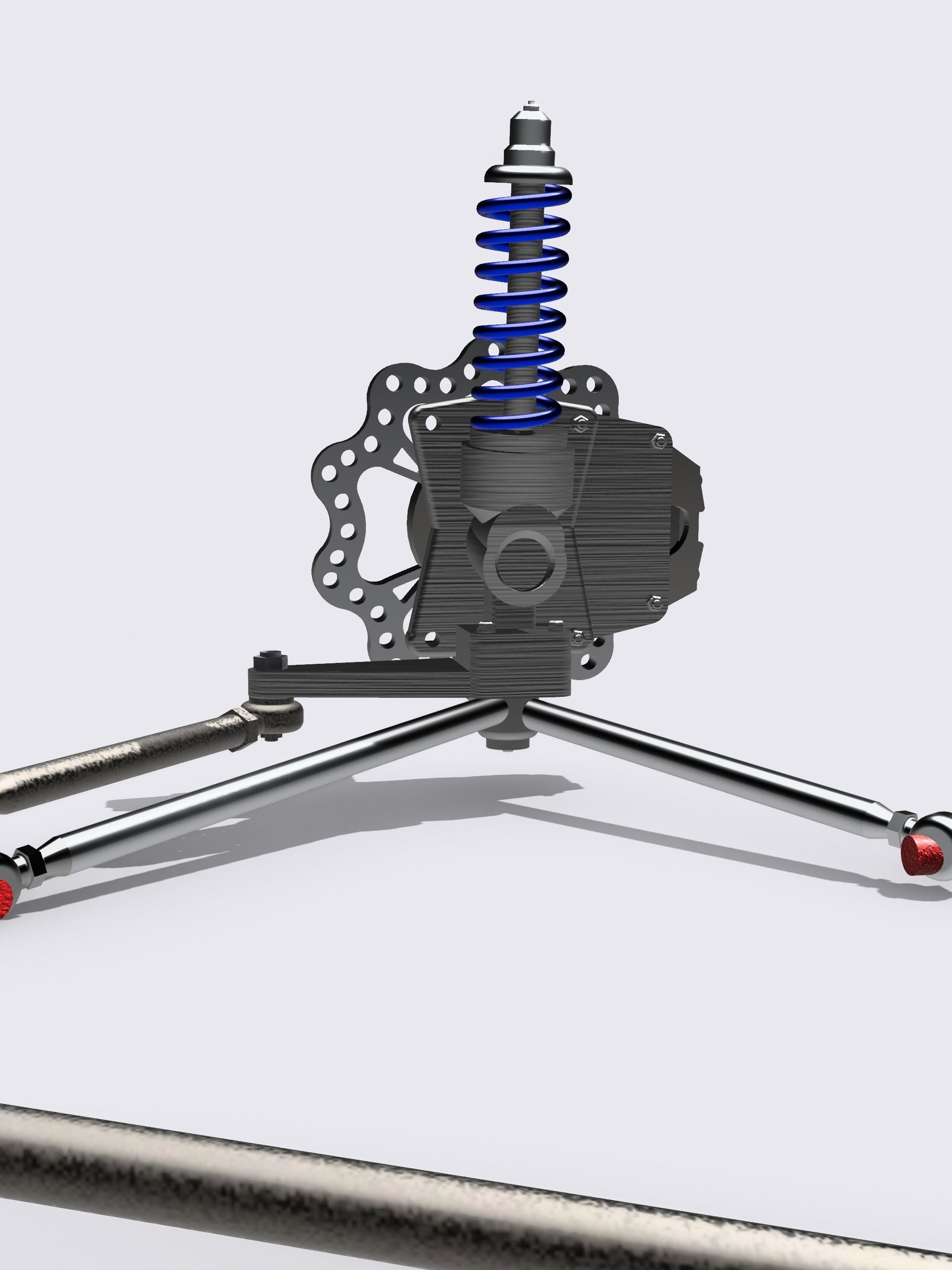 PRO MOD FRONT SUSPENSION BRAKES N STEERING 3D model 3D printable CGTrader