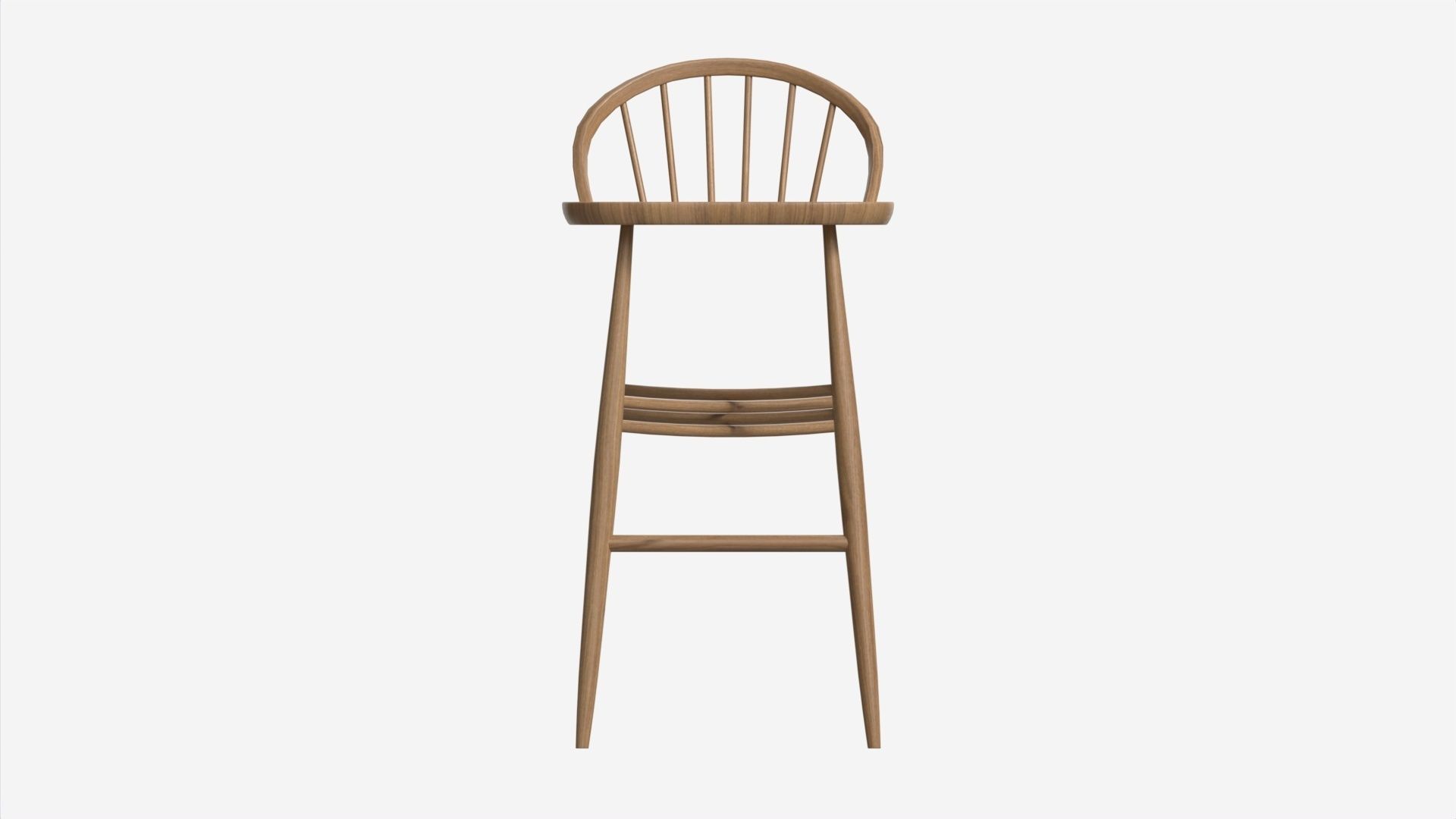Bar Stool Ercol Shalstone John Lewis 3D model CGTrader