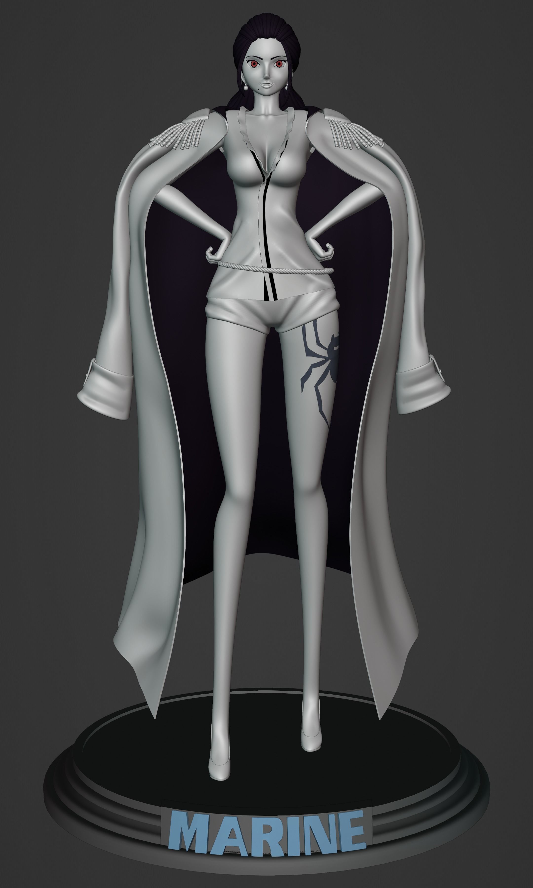 3D model MARINE VICE ADMIRAL GION ONE PIECE VR / AR / lowpoly CGTrader