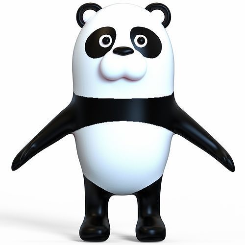 3D model Panda Stylized VR / AR / low-poly | CGTrader