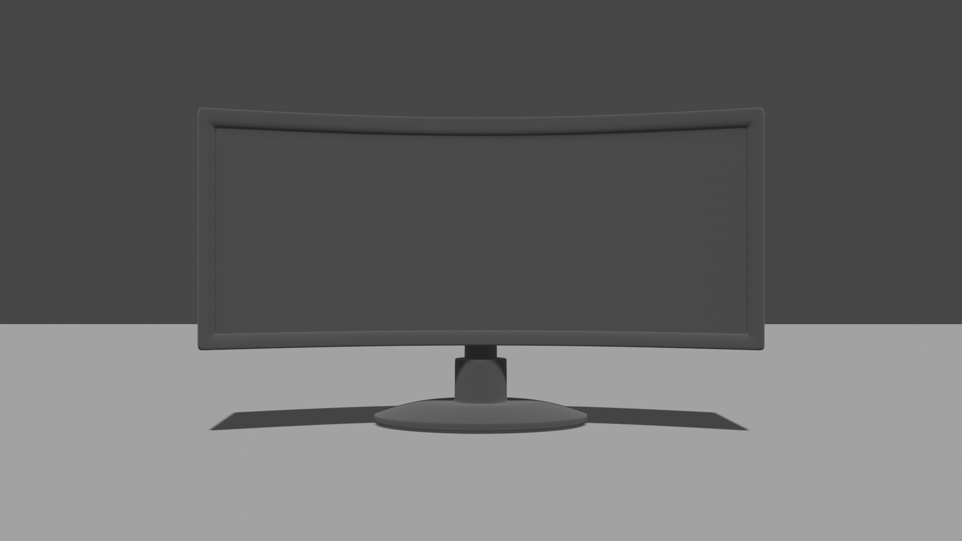 Screen Monitor Model Curve Display Monitor free 3D model | CGTrader