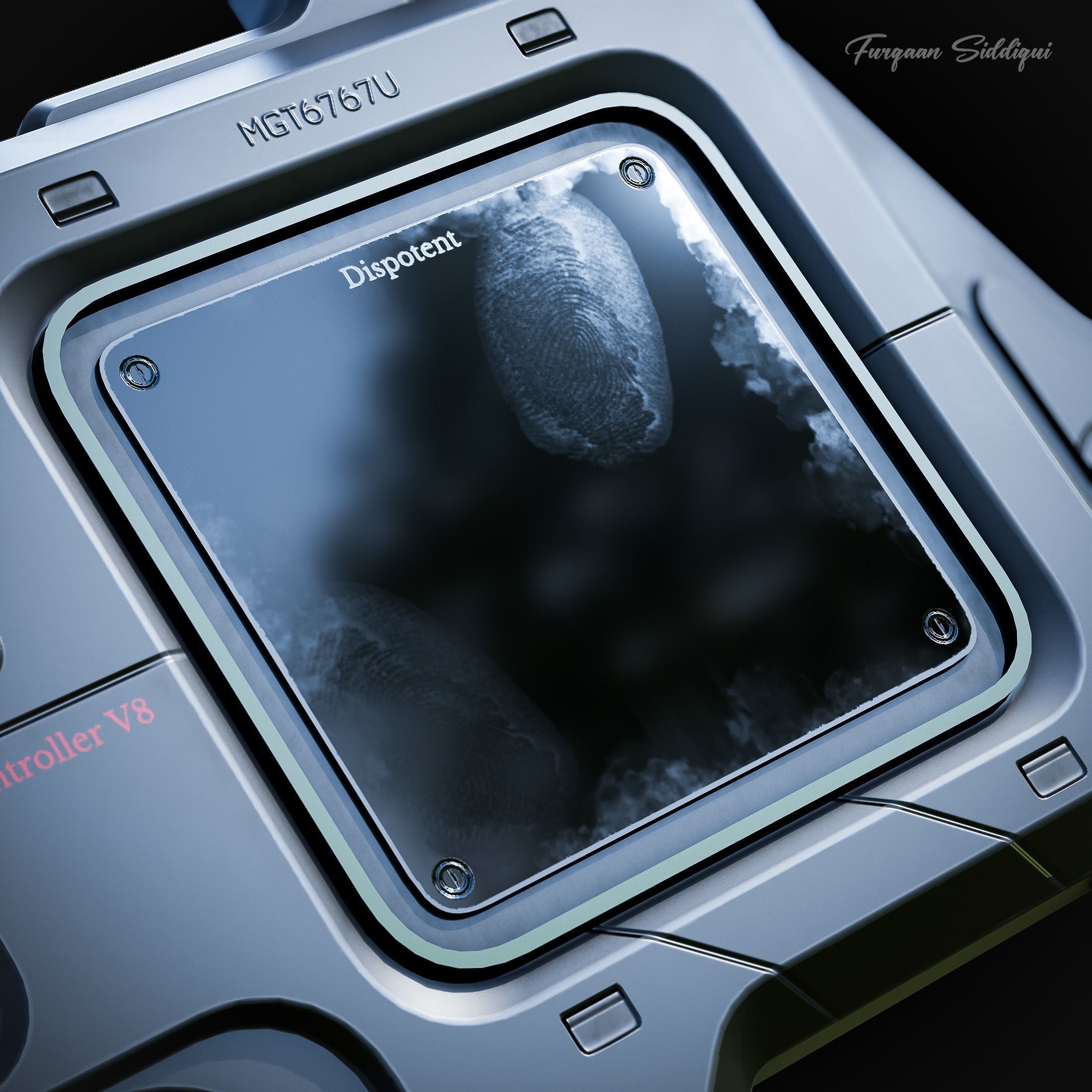 3D model Sci-fi Controller V8 VR / AR / low-poly | CGTrader