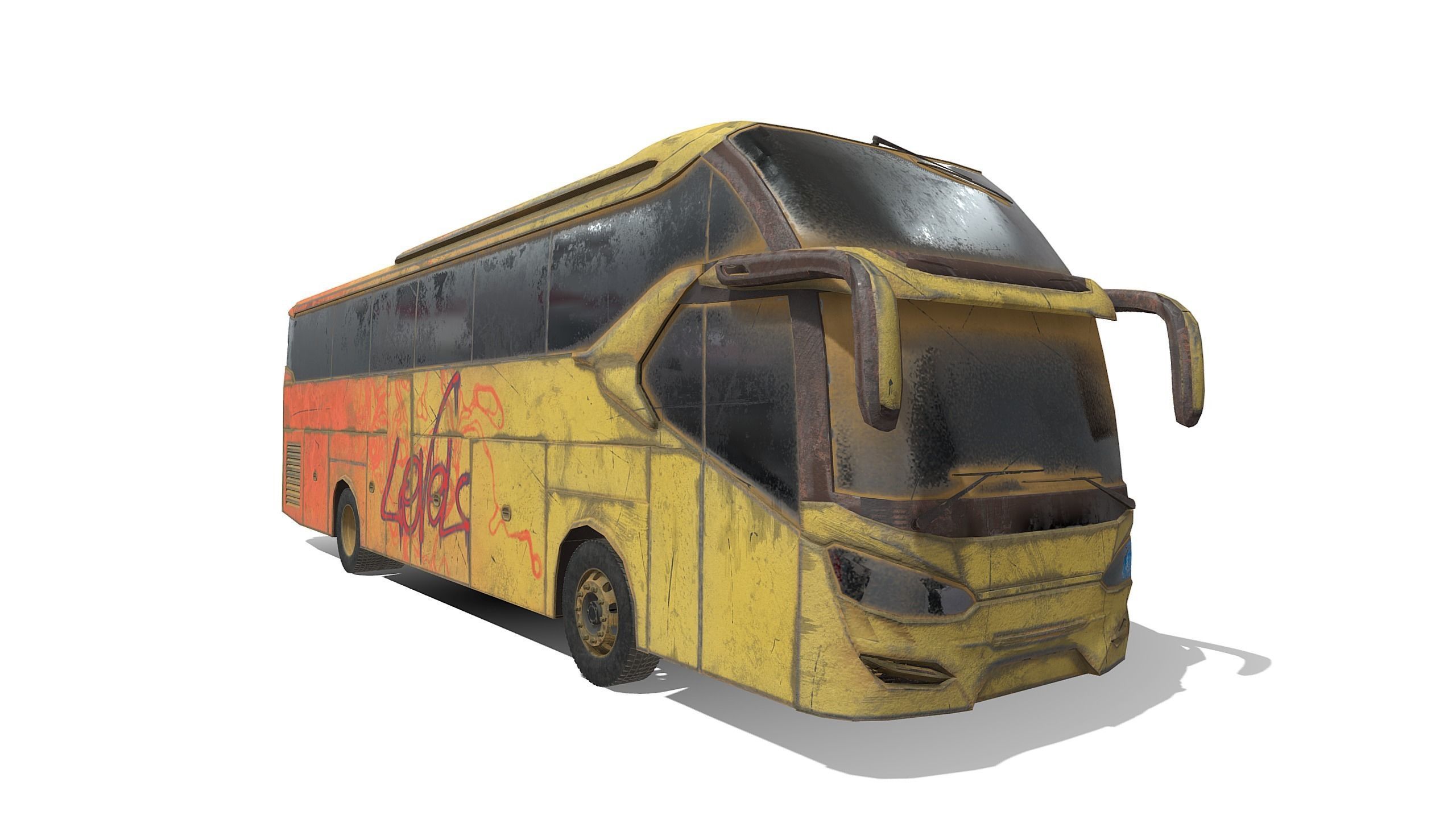 legacy-sr2-xhd-prime bus with graffiti 3D model | CGTrader