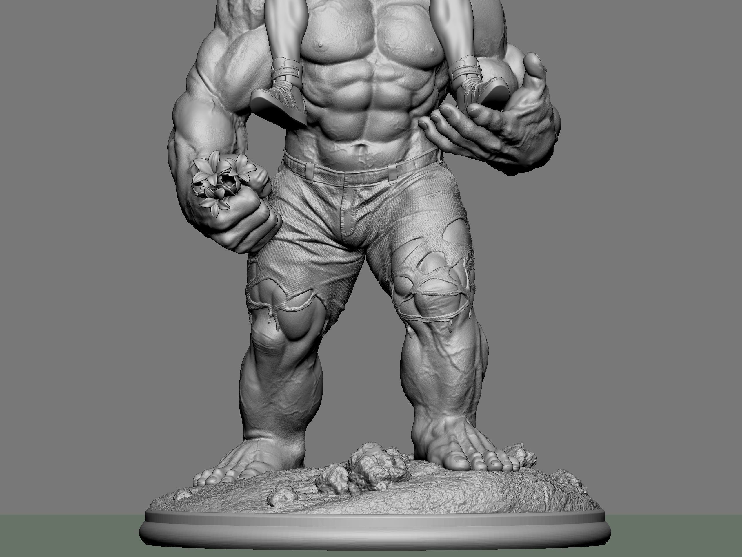 Hulk with She-hulk 3D model 3D printable | CGTrader