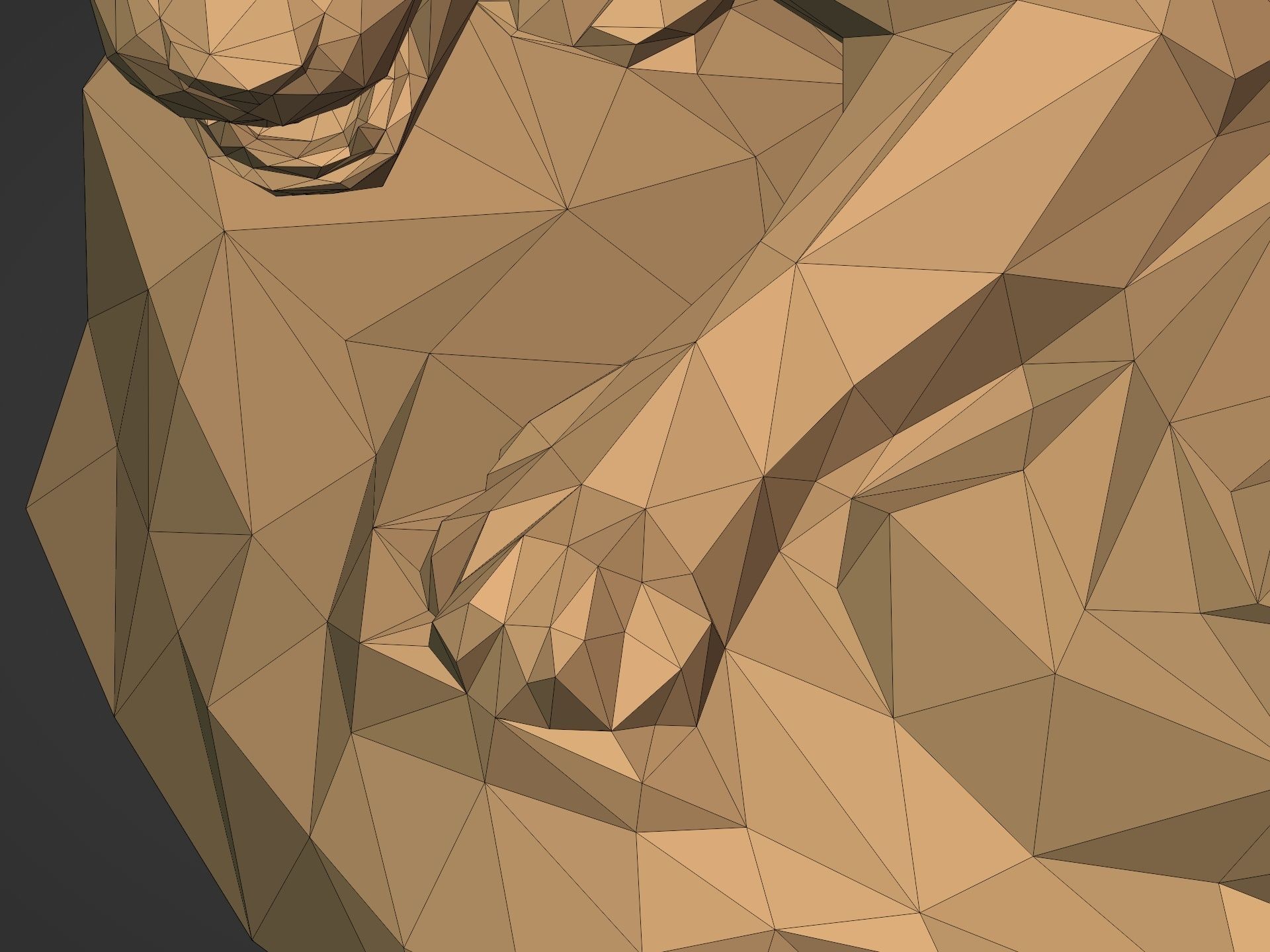LowPoly Panther Figurine 3D model 3D printable | CGTrader