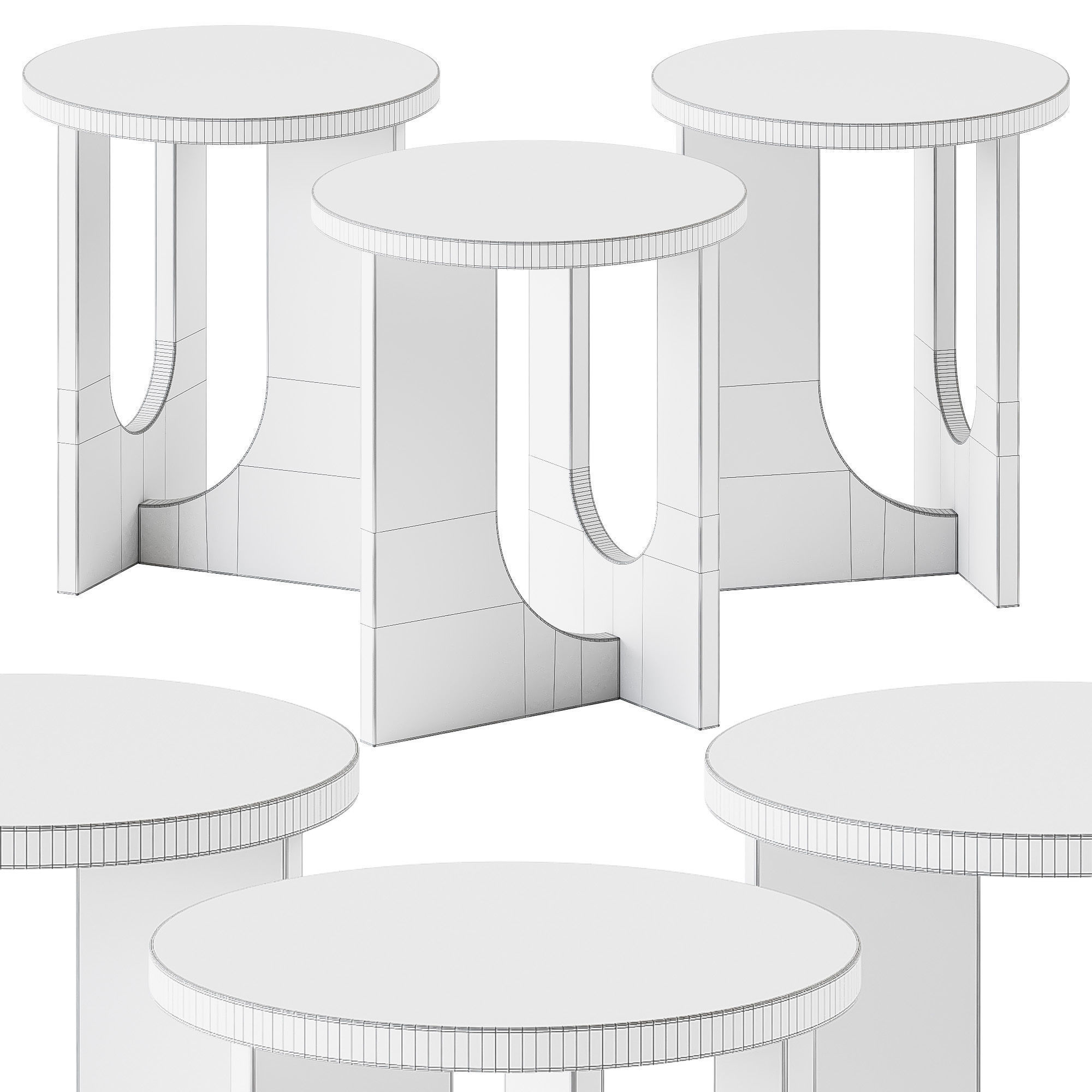 Side Table ARCH S35 by Jysk 3D model CGTrader