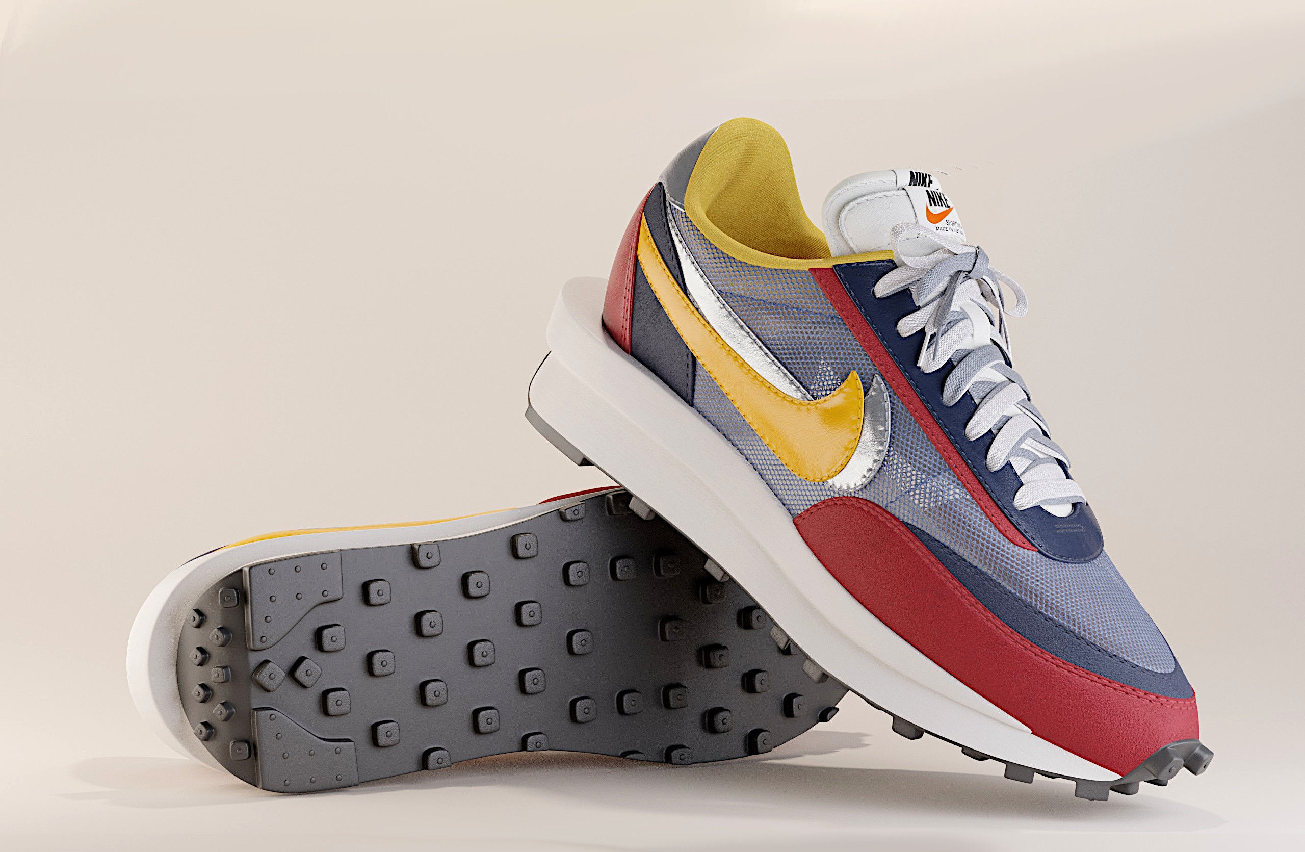 sacai blue waffle