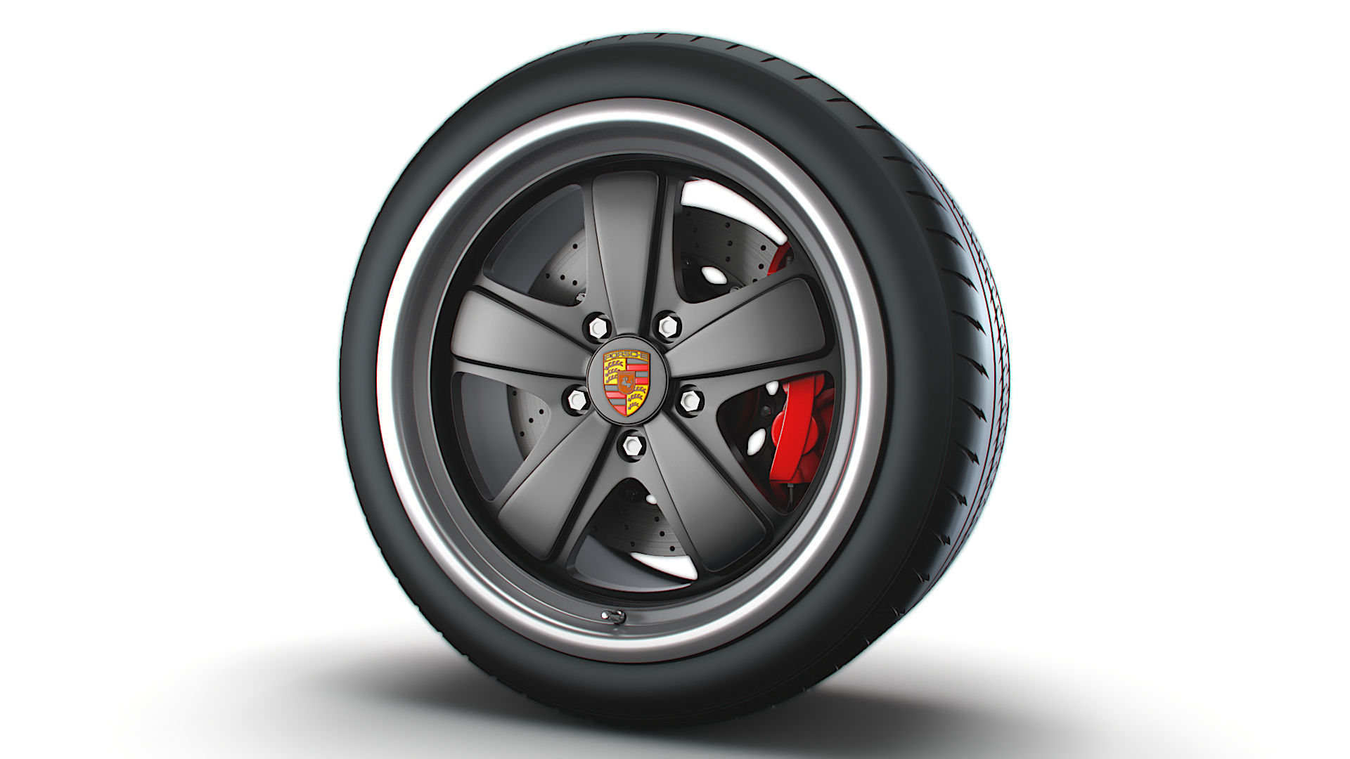 Porsche 911 Iconic Sport Classic wheel 3D model | CGTrader