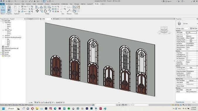 Classic Door Revit Family 3D model | CGTrader