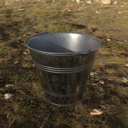 A simple metal bucket