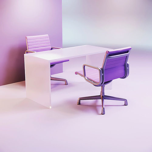 Doll desk and chair 3D model 3D printable | CGTrader