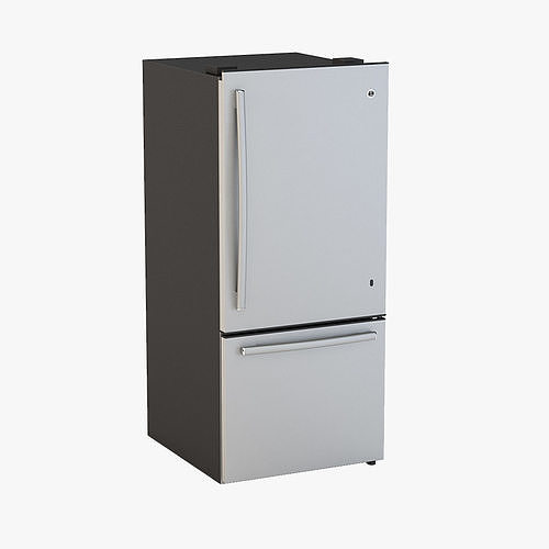 General Electric Energy Star Bottom Freezer Refrigerator 3D model